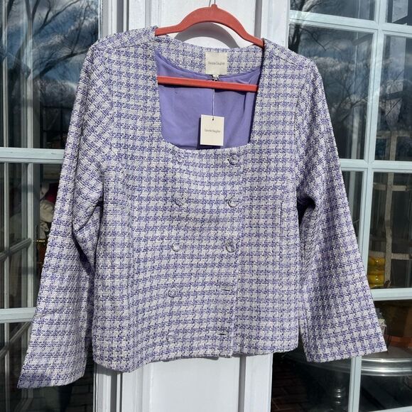 Favorite Daughter Lilac Tweed Dasha Jacket NWT - Picture 7 of 13